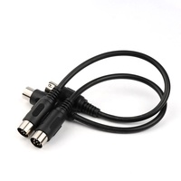 Câble d'extension d'alimentation MIDI BSSY)8 PIN DIN mâle vers Mini DIN 30 cm avec contacts en cuivre pour connexions de fils