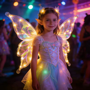 Electric Moving Elf &amp; Fairy Butterfly Wings Light Music Luminous Dancing <strong>Stage</strong> <strong>Prop</strong> for Girls - Product Image 5