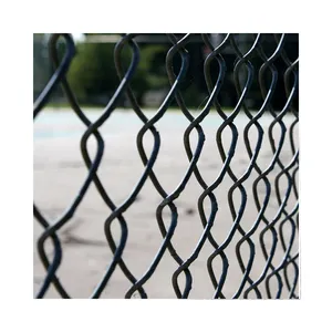 BOCN bon prix rouleau de maillon de chaîne PVC 8 'clôture à maillons de chaîne calibre 8mm clôture à maillons de chaîne de 8 pieds