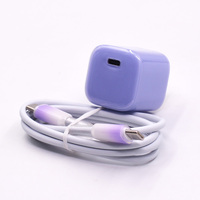 Cargador de Pared para Teléfono con Cable, Tipo C, 20W, Carga Rápida, Mini, Portátil, para Cubos de Hielo Pequeños, Nuevo, en Tendencia, Gran Venta, Enchufe Estadounidense, para iPhone