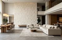 Pierre décorative légère et imperméable pour la décoration murale contemporaine des intérieurs de maisons, hôtels et villas