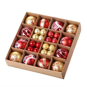 Trang trí Giáng sinh Balls nhựa giáng sinh bạc/vàng/Red bóng navidad cây đồ trang trí