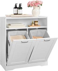 Fondlive fondlive ארון אחסון חדר אמבטיה עם שתי הטיה-out כביסה tilt - Product Image 2