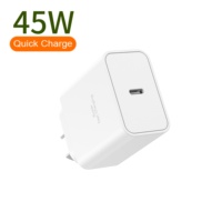 AU 45W Fast Charge Wall Charge Phone Adapter QC 3.0 Type-c Port pour ipad Xiaomi Samsung Gan Charger