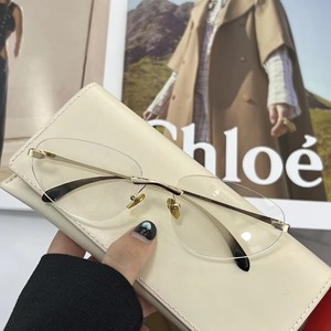 Gafas de Sol Ovaladas Sin Montura de Alta Calidad, Gafas de Moda de Lujo con Marco Pequeño para Viajes al Aire Libre, Gafas para Hombre y Mujer - Product Image 5