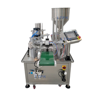 Machine de remplissage et de scellage automatique pour yaourt, pouding, dessert |   Scellage de film en rouleau