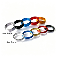 Entretoise de VTT, entretoise de casque de vélo, entretoise colorée en alliage d'aluminium CNC, 10 mm