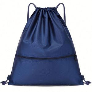 Design Custom Polyester <b>Drawstring</b> Double-shoulder <b>Drawstring</b> Backpack Sports and Fitness <b>Waterproof</b> <b>Bag</b> - Product Image 1
