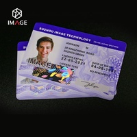 Personnaliser un film holographique transparent laminé à chaud pour les cartes d'identité en PVC