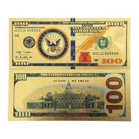 12 Model Uang Kertas Amerika Serikat yang Indah Berlapis Emas 24k untuk Hadiah