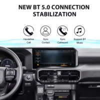 Land Cruiser Prado 2024 Carplay DSP GPS Navigation panoramique 360° Lecteur multimédia haut de gamme Radio 4G RGB Android TS10 QLED