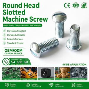 <span class=keywords><strong>Tornillo</strong></span> de máquina de precisión de acero al carbono con cabeza ovalada ranurada, galvanizado en zinc, grado 4.<span class=keywords><strong>8</strong></span>, de 1/4, 5/16, <span class=keywords><strong>3</strong></span>/<span class=keywords><strong>8</strong></span> pulgadas, para equipos electrónicos - Product Image 1