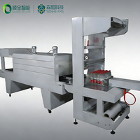 Machine d'emballage sous film rétractable semi-automatique pour bouteilles en PE, équipement d'emballage thermique pour bouteilles d'eau minérale, bouteilles en verre