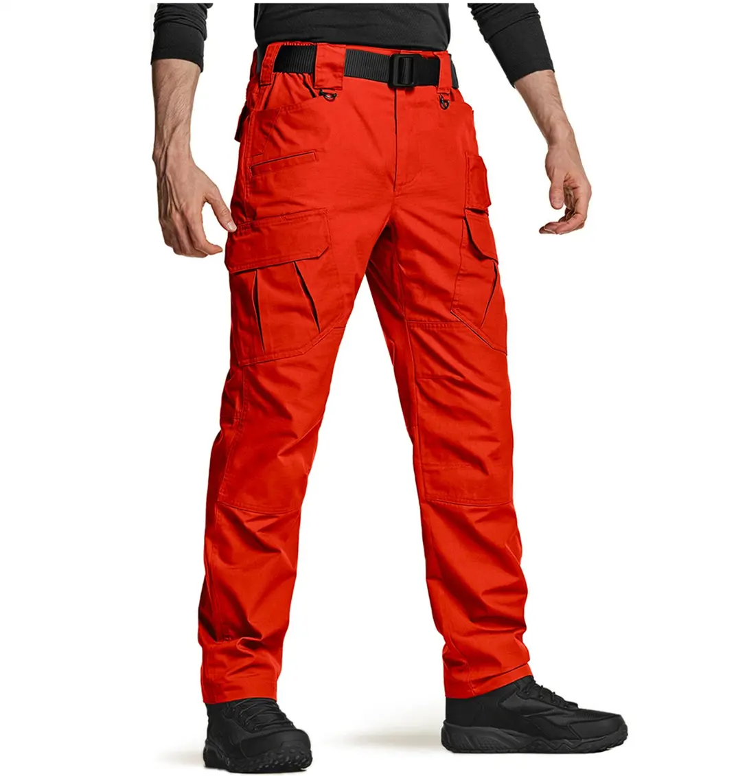 AQTQ – pantalon Cargo avec ceinture et poche pour mollet, vente en gros, décontracté, à la mode, nouveau pantalon Cargo tactique pour hommes