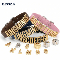 Breloques coulissantes personnalisées en métal pour sacs, accessoires de maroquinerie, perles alphabétiques pour sacs à main, sangles de ceinture, pièces de sac avec initiales A-Z