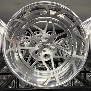 Jantes de camion forgées sur mesure 24x12 24x14 26x14 6x135 6x139.7 à lèvre profonde brossée pour Ford F150 Chevy Silverado Sierra - Product Image 3