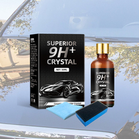 Kit de revêtement en quartz en gros, revêtements céramiques 9H, scellant pour peinture de carrosserie automobile, placage nano-cristallin, composé de polissage automobile liquide
