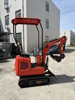 Mini-excavatrice sur chenilles JJ08 avec une force de creusement de 6,5 kN, moteur diesel Koop 192F