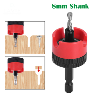 Xách tay Hex Shank gỗ countersink khoan bit thiết lập cho chế biến gỗ-có thể điều chỉnh chamfering công cụ cho độ chính xác khoan - Product Image 3