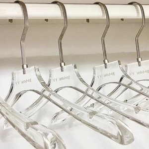 <span class=keywords><strong>Cintre</strong></span> de luxe en acrylique transparent cristallin antidérapant à épaules larges pour mariage - Product Image 1