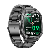 Jam Tangan Pintar Direct-Factory AK103 HX3918 Sensor Presisi Tinggi Layar HD 2.01" Memori 128M Panggilan BT IPX8 Silikon Kompas Kesehatan