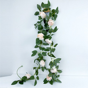 Artificial Peony Vines Silk Flower 100cm-200cm High Simulation <b>Wedding</b> Decor Home Decoration - Product Image 2