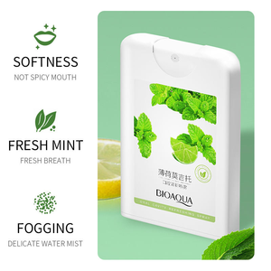 BIOAQUA <span class=keywords><strong>Spray</strong></span> buccal antibactérien à la menthe naturelle et à la pêche blanche, éliminateur de mauvaise haleine, soin buccal portable <span class=keywords><strong>pour</strong></span> femmes - Product Image 3