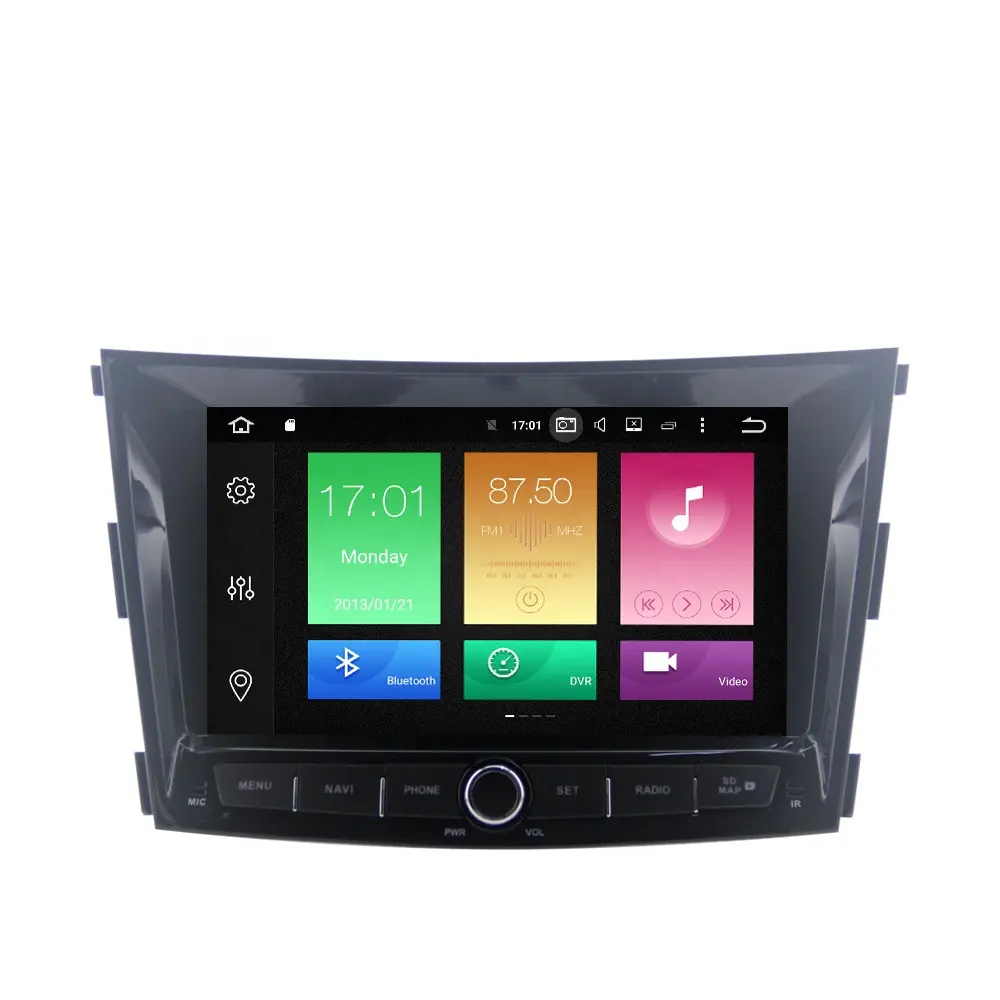 Автомобильный DVD-проигрыватель для Ssangyong Tivoli/Rexton 10,0, 2014, 2015, 2016, 2017, Android 2018, 8 дюймов, GPS-навигация