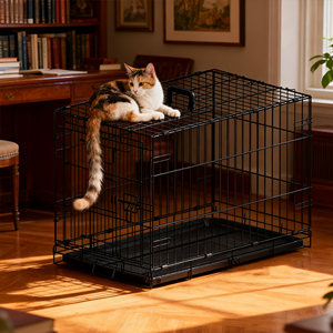 Jaula de Alambre Metálica para Perros Grandes, Plegable, de 24'', 30'', 36'', 42'', 48'', en Oferta - Product Image 2