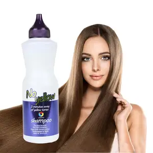 Salon For Blonde Hair Anti- Brassy Purple Toner Violet Silver Private Label 500ml No Yellow Shampoo