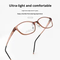Monture de lunettes ultra-légère en acier et plastique, style punk, carrée, artistique, pour femme, petite monture rétro, compatible avec verres de prescription