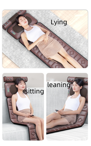 高品质电动智能振动热敷按摩器多功能全身草本植物PU皮肤按摩垫 - Product Image 4