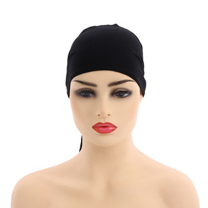 Fornitura professionale di fabbrica caldo di vendita musulmana cravatta posteriore maglia di cotone modale bambù interno Hijab Cap - Product Image 2
