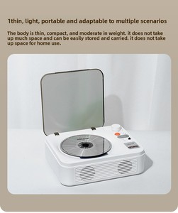 Lecteur <span class=keywords><strong>CD</strong></span> vintage en stock, lecteur d'albums musicaux intégré <span class=keywords><strong>pour</strong></span> haut-parleur, haut-parleur rechargeable, système audio vintage <span class=keywords><strong>pour</strong></span> bébé - Product Image 5