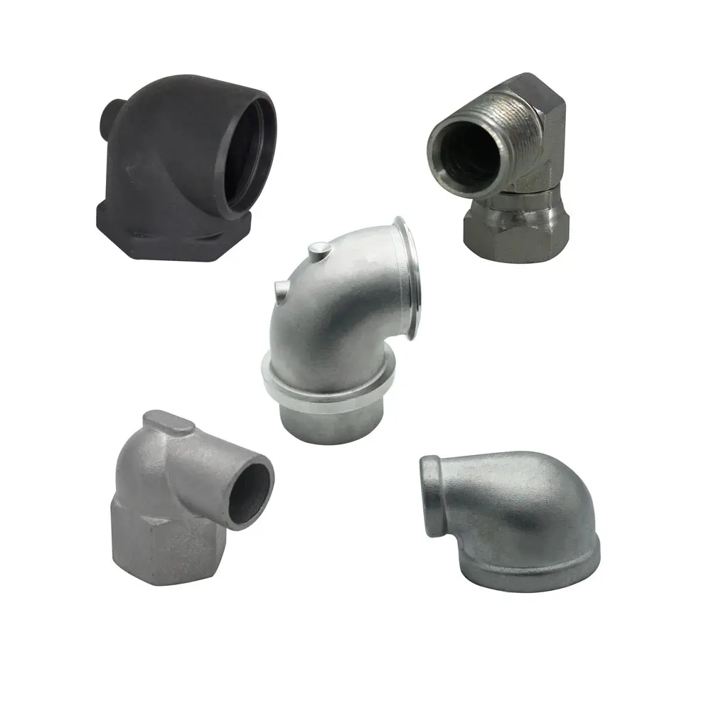 Metal Casting Service 304 Stainless Steel Pipe Fittings Auto Spare Parts Car Accessories Elbow Support
