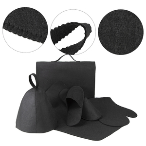 Ensemble <span class=keywords><strong>de</strong></span> sauna unisexe personnalisé avec logo et couleur, comprenant des gants en feutre, des chaussons et un bonnet - Pour le <span class=keywords><strong>ski</strong></span> et l'usage quotidien - Product Image 6