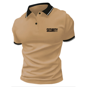 Polo classique d'été 2026 pour uniforme de garde de sécurité de patrouille cycliste avec logo de travail de sécurité pour hommes - Product Image 6