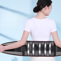 Ceinture de soutien lombaire avec plaques en acier, double compression, ajustement enveloppant, élastique, pour maintien de la colonne vertébrale, idéale pour les sports de plein air