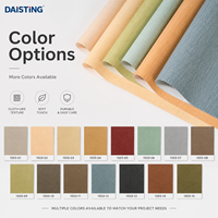Lámina de Cuero Sintético PVC con Textura de Tela Clásica, Resistente a los Arañazos, Rollo de Rexine Sintético, Panel de Pared para Hotel, Tapicería, Material de Vinilo Sintético