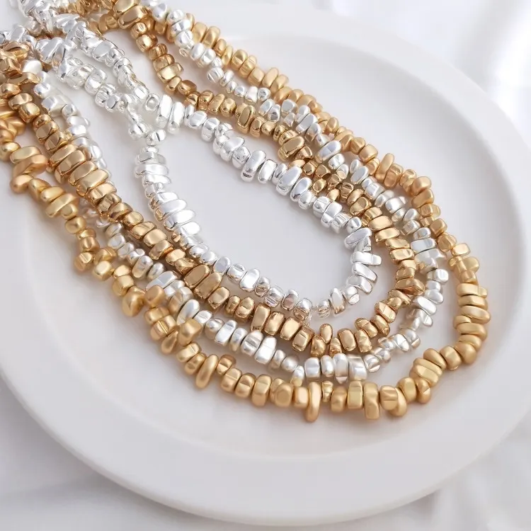 Irregular Shaped Bead Handmade Beaded Earring Bracelet Material Jewelry Making Loose Beads
