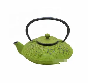 Teiera <span class=keywords><strong>in</strong></span> ghisa tradizionale giapponese con rivestimento <span class=keywords><strong>in</strong></span> smalto 304 nuovo stile <span class=keywords><strong>in</strong></span> acciaio inossidabile tazze da tè e piattini - Product Image 4