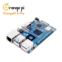 Carte de développement Orange Pi 4 Pro en panneau de particules, ordinateur monocarte, processeur octa-core RISC-V, système d'exploitation Linux, intégration embarquée, débuts Allwinner
