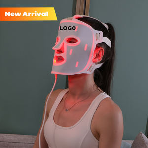 Yeni gelenler trend güzellik ekipmanları silikon maske 3 in 1 LED yüz maskesi cilt bakımı için kırmızı ışık tedavisi yüz maskesi - Product Image 1
