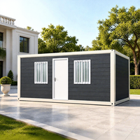 Maison conteneur modulaire pliable - Habitation préfabriquée portable au design moderne, étanche et résistante au vent pour bureau de chantier extérieur