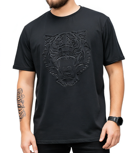 Camiseta de Hombre Oem Sostenible 100% Algodón Premium 230gsm, Corte Holgado Vintage, Estampado Personalizado en Relieve - Product Image 1
