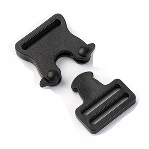 Side Release Buckle 20mm Black Plastic For Bags And Luggage Wear Resistant Durable Adjustable <b>Webbing</b> Accessory - Product Image 1