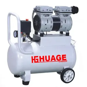 Tốc độ cao 550W 0.75HP điện thoại di động dầu miễn phí xe tăng 24L Máy nén khí cho khoan