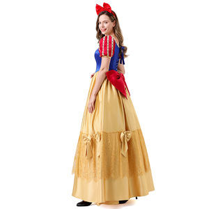 Disfraz de Blancanieves para adultos con diadema y lazo para fiesta de Halloween y actuaciones en escenario - Product Image 4
