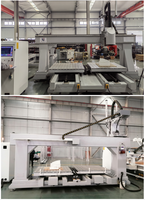 Machine de fraisage CNC 5 axes à double table pour le travail du bois, la gravure sur pierre, le bois, le granit, le marbre et le métal