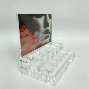 Exhibidor Acrílico con Empujador para Cigarrillos, Vitrina de Sobremesa con Alimentación Automática para Tiendas de Tabaco y Gasolineras - Product Image 1